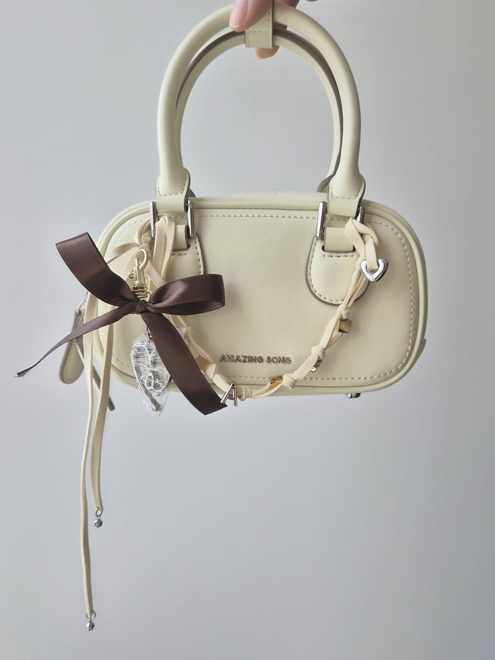 Amazing Song butter yellow toast mahjong Leather Small Bag
